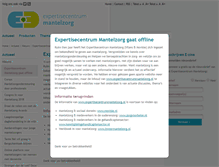 Tablet Screenshot of expertisecentrummantelzorg.nl